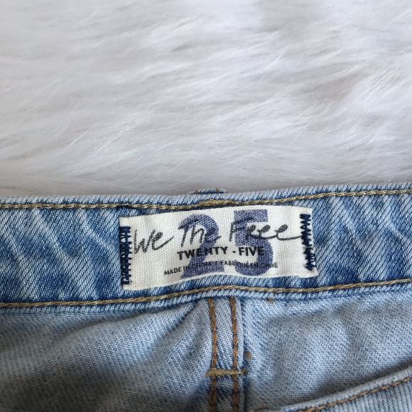 HP🎉Free People montauk light wash skirt NWT - Picture 9 of 11